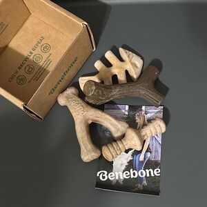 Durable Dog Chew Toy Set - Brown and Tan